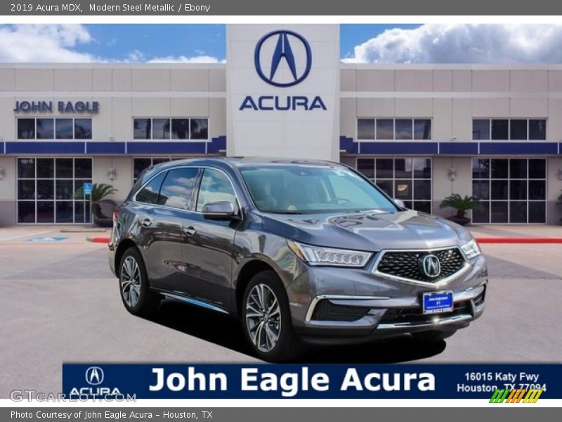 Modern Steel Metallic / Ebony 2019 Acura MDX