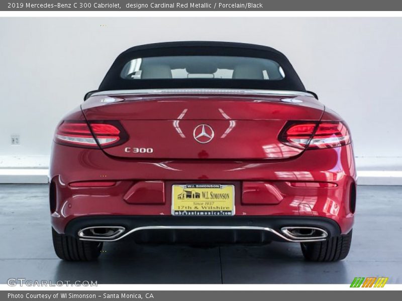 designo Cardinal Red Metallic / Porcelain/Black 2019 Mercedes-Benz C 300 Cabriolet