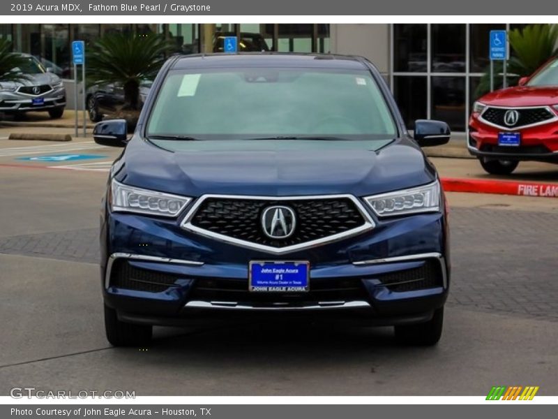 Fathom Blue Pearl / Graystone 2019 Acura MDX