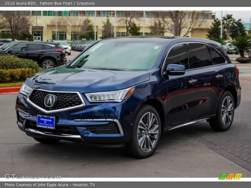 Fathom Blue Pearl / Graystone 2019 Acura MDX