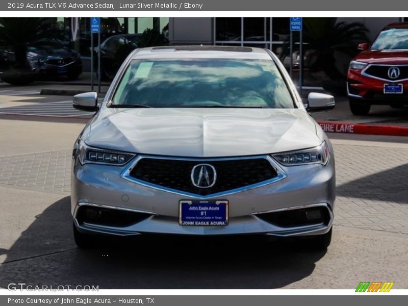 Lunar Silver Metallic / Ebony 2019 Acura TLX V6 Advance Sedan
