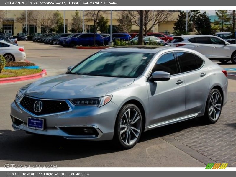 Lunar Silver Metallic / Ebony 2019 Acura TLX V6 Advance Sedan