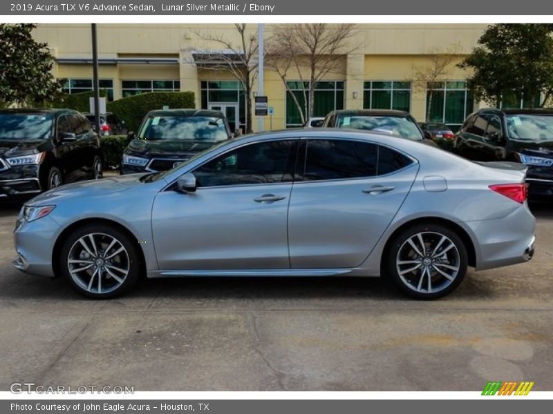 Lunar Silver Metallic / Ebony 2019 Acura TLX V6 Advance Sedan