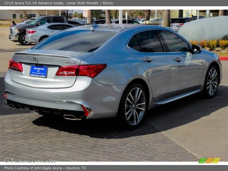 Lunar Silver Metallic / Ebony 2019 Acura TLX V6 Advance Sedan