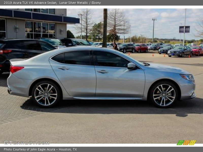 Lunar Silver Metallic / Ebony 2019 Acura TLX V6 Advance Sedan
