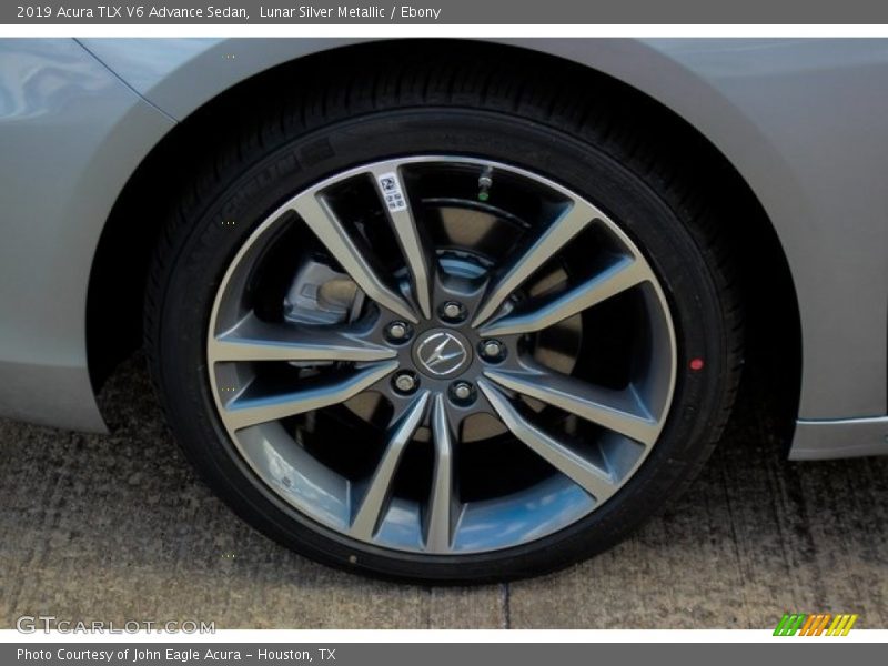 Lunar Silver Metallic / Ebony 2019 Acura TLX V6 Advance Sedan