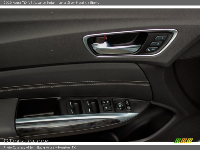 Lunar Silver Metallic / Ebony 2019 Acura TLX V6 Advance Sedan