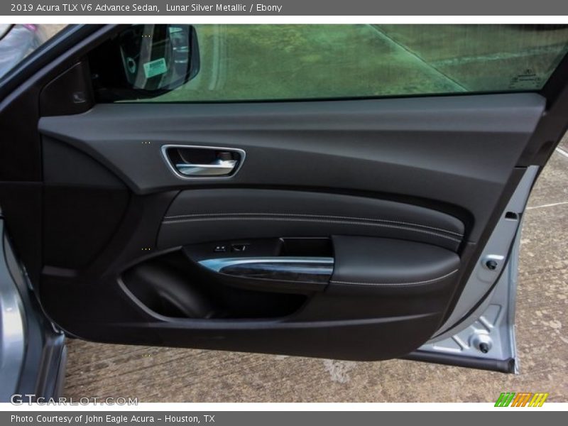 Lunar Silver Metallic / Ebony 2019 Acura TLX V6 Advance Sedan