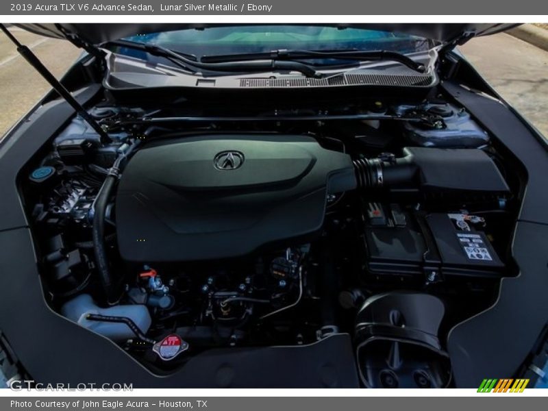 Lunar Silver Metallic / Ebony 2019 Acura TLX V6 Advance Sedan