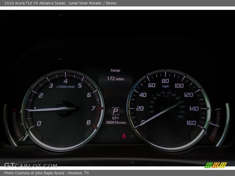 Lunar Silver Metallic / Ebony 2019 Acura TLX V6 Advance Sedan