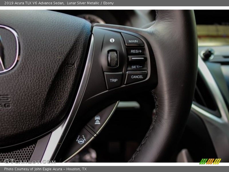 Lunar Silver Metallic / Ebony 2019 Acura TLX V6 Advance Sedan