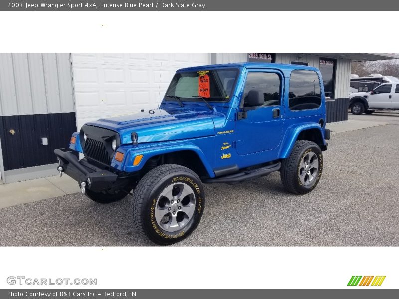 Intense Blue Pearl / Dark Slate Gray 2003 Jeep Wrangler Sport 4x4