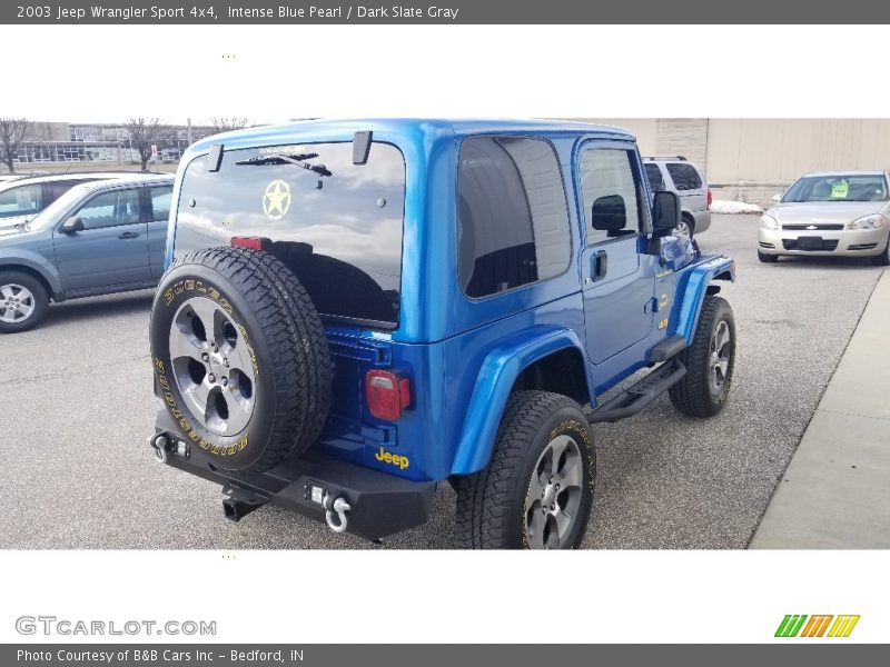 Intense Blue Pearl / Dark Slate Gray 2003 Jeep Wrangler Sport 4x4