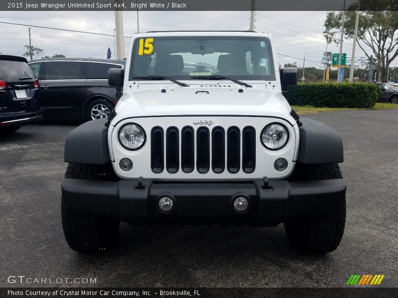 Bright White / Black 2015 Jeep Wrangler Unlimited Sport 4x4