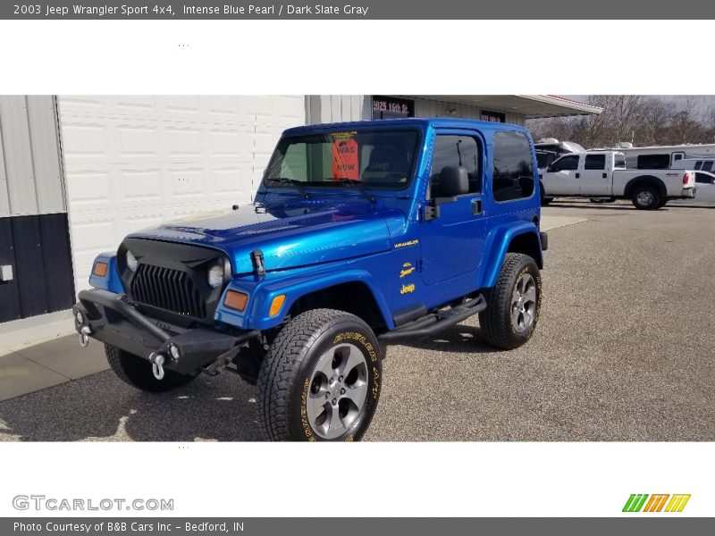 Intense Blue Pearl / Dark Slate Gray 2003 Jeep Wrangler Sport 4x4