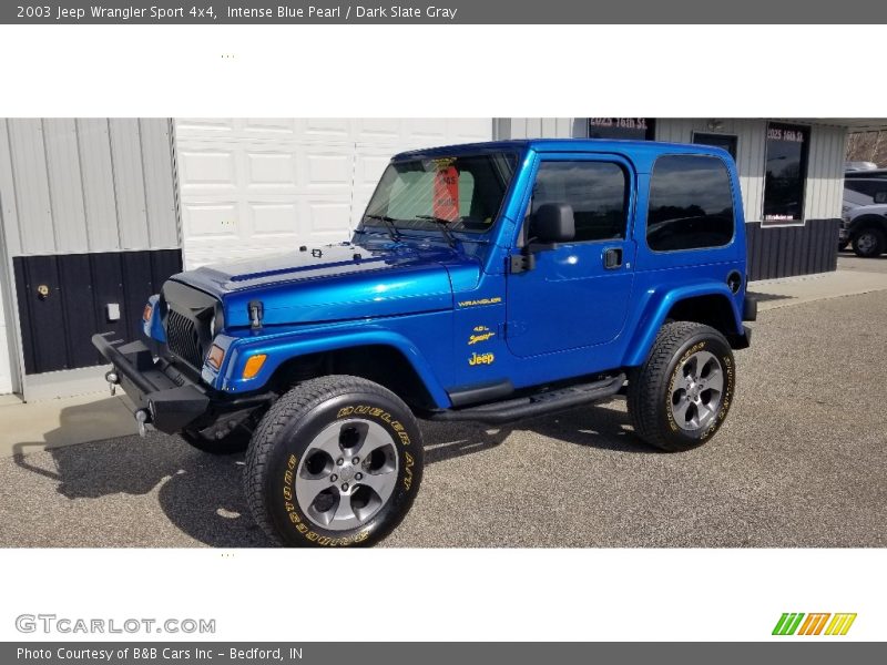 Intense Blue Pearl / Dark Slate Gray 2003 Jeep Wrangler Sport 4x4