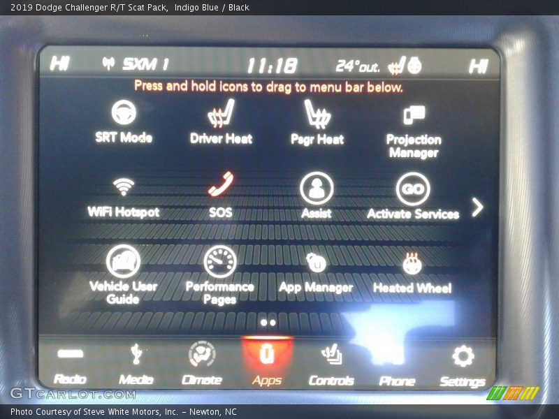 Controls of 2019 Challenger R/T Scat Pack