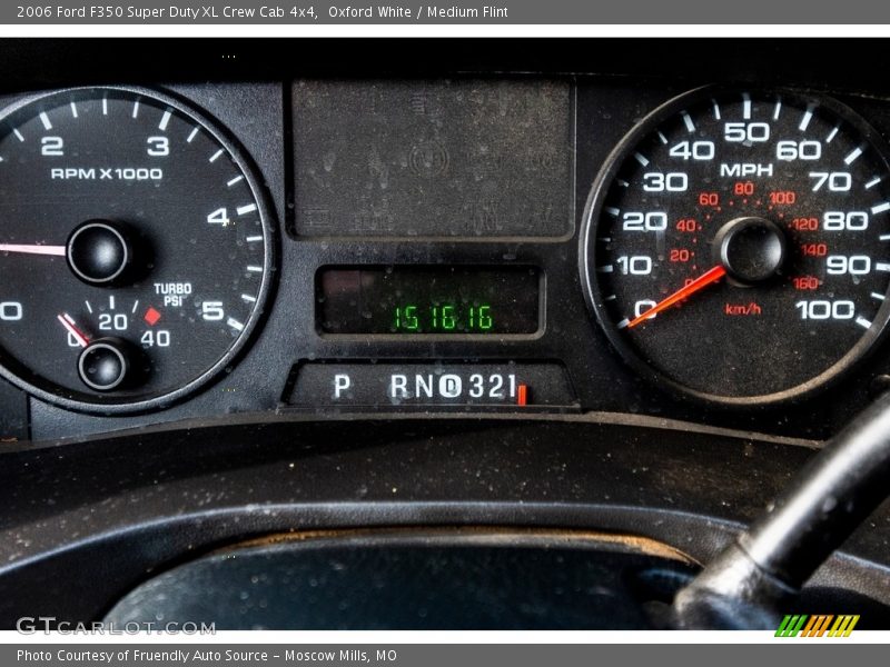 Oxford White / Medium Flint 2006 Ford F350 Super Duty XL Crew Cab 4x4