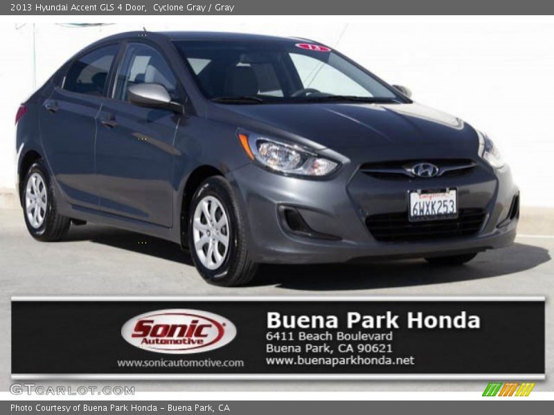 Cyclone Gray / Gray 2013 Hyundai Accent GLS 4 Door