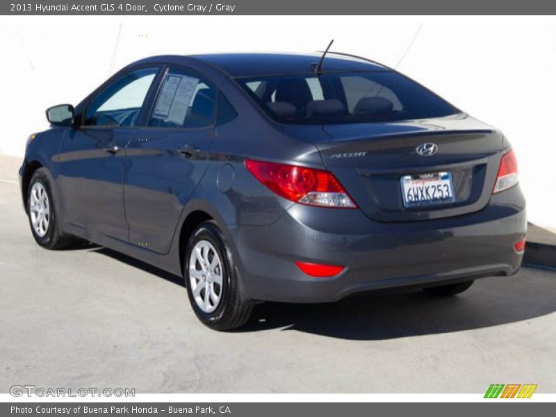 Cyclone Gray / Gray 2013 Hyundai Accent GLS 4 Door