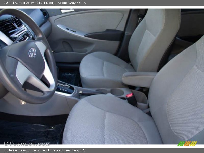 Cyclone Gray / Gray 2013 Hyundai Accent GLS 4 Door