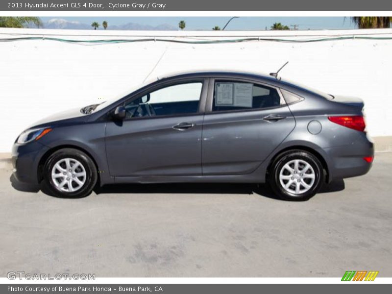 Cyclone Gray / Gray 2013 Hyundai Accent GLS 4 Door