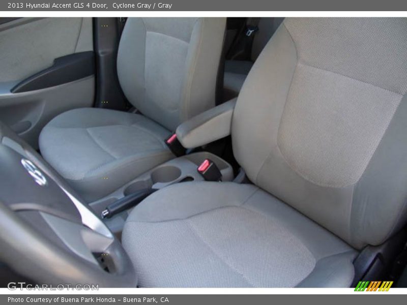 Cyclone Gray / Gray 2013 Hyundai Accent GLS 4 Door