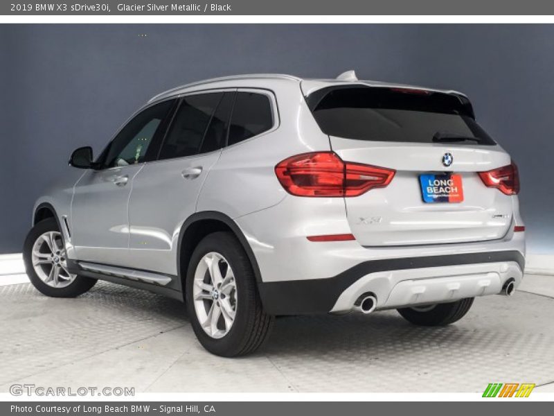 Glacier Silver Metallic / Black 2019 BMW X3 sDrive30i