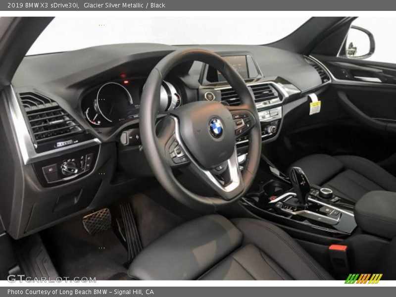 Glacier Silver Metallic / Black 2019 BMW X3 sDrive30i