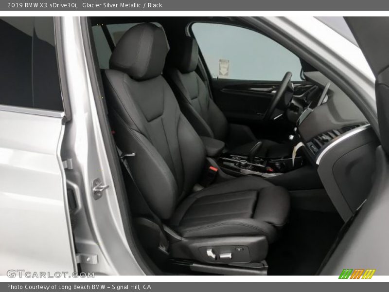 Glacier Silver Metallic / Black 2019 BMW X3 sDrive30i