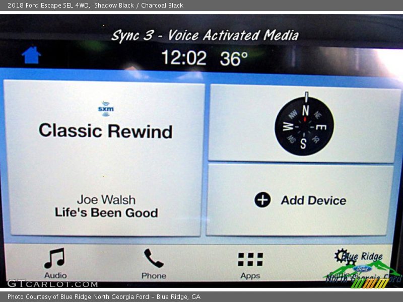 Shadow Black / Charcoal Black 2018 Ford Escape SEL 4WD