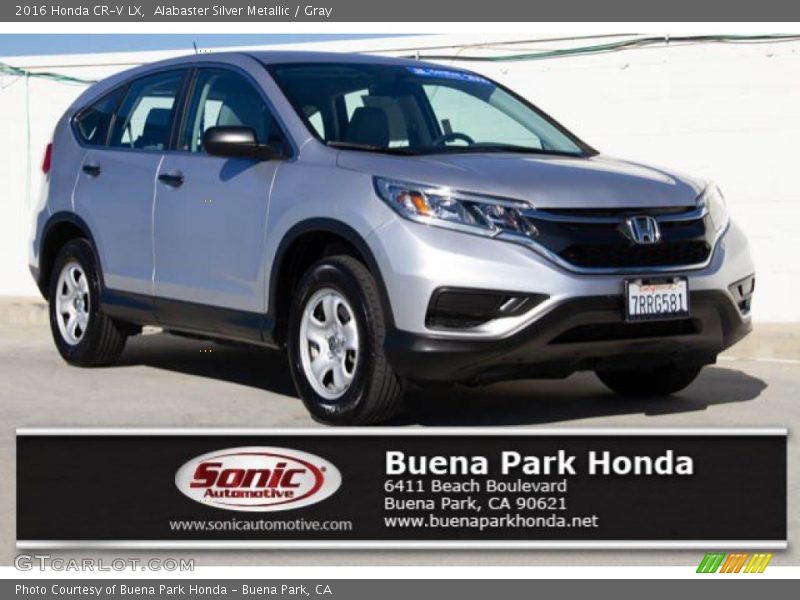 Alabaster Silver Metallic / Gray 2016 Honda CR-V LX