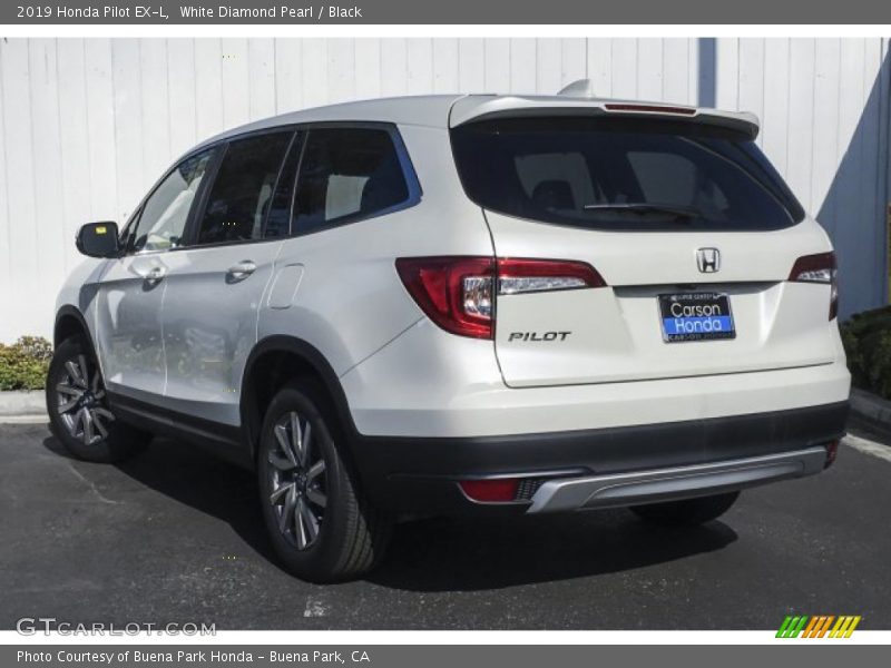 White Diamond Pearl / Black 2019 Honda Pilot EX-L
