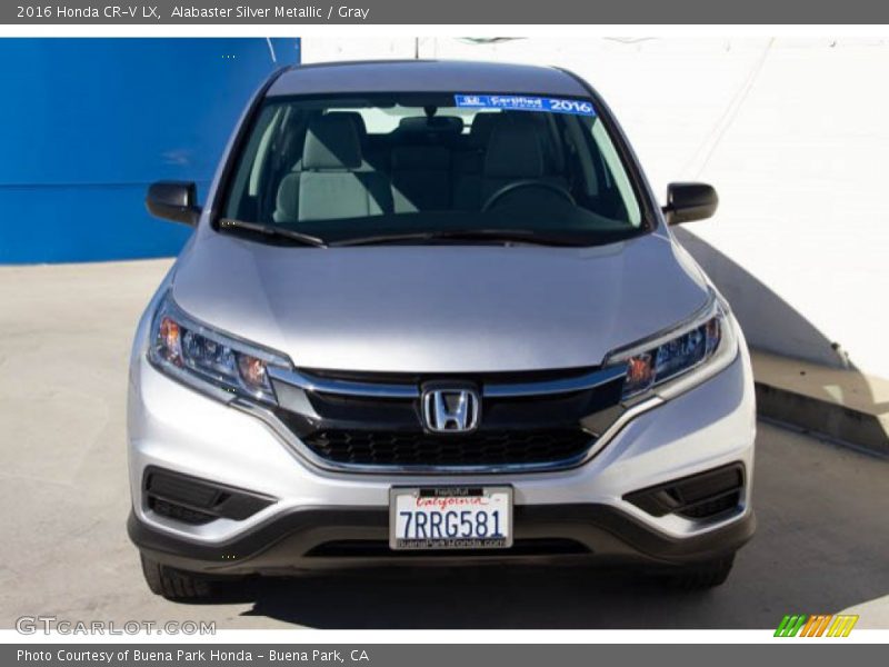 Alabaster Silver Metallic / Gray 2016 Honda CR-V LX