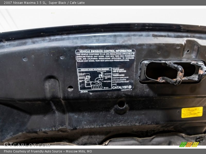 Super Black / Cafe Latte 2007 Nissan Maxima 3.5 SL