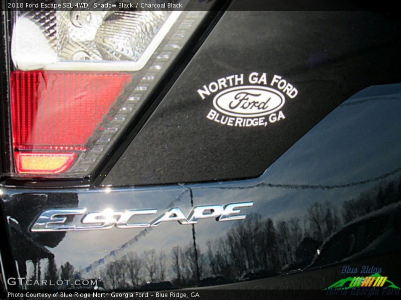 Shadow Black / Charcoal Black 2018 Ford Escape SEL 4WD