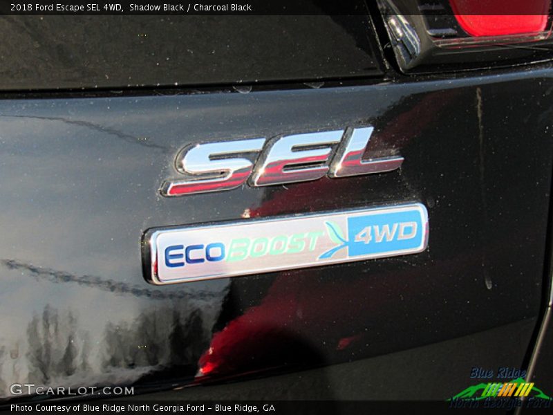 Shadow Black / Charcoal Black 2018 Ford Escape SEL 4WD