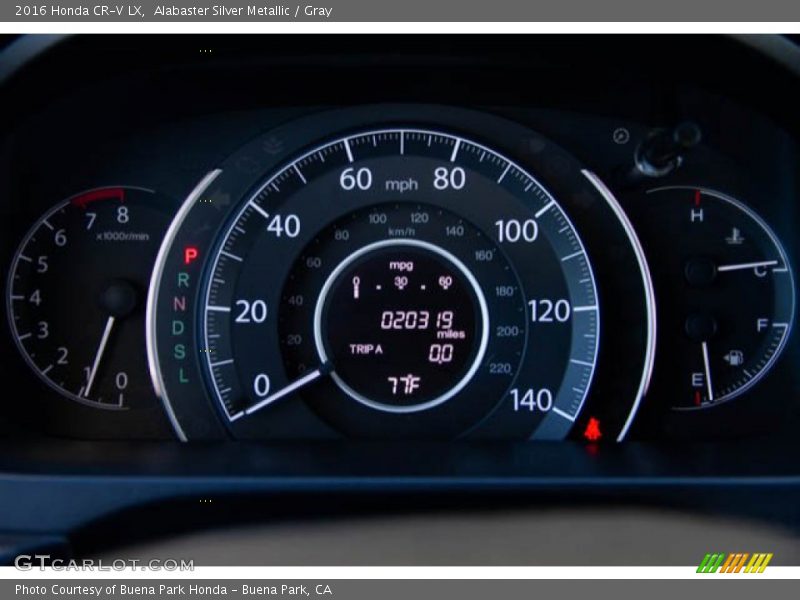 Alabaster Silver Metallic / Gray 2016 Honda CR-V LX