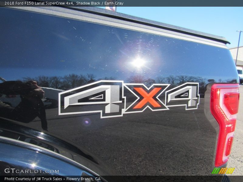 Shadow Black / Earth Gray 2018 Ford F150 Lariat SuperCrew 4x4