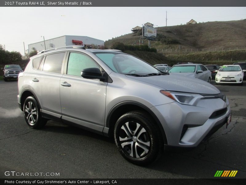 Silver Sky Metallic / Black 2017 Toyota RAV4 LE