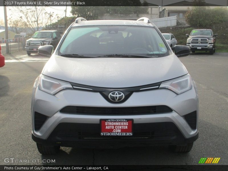 Silver Sky Metallic / Black 2017 Toyota RAV4 LE