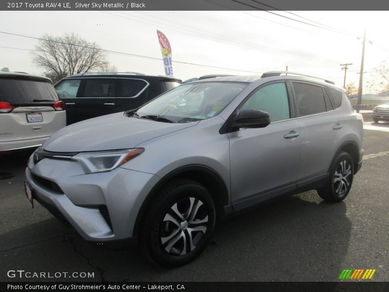 Silver Sky Metallic / Black 2017 Toyota RAV4 LE