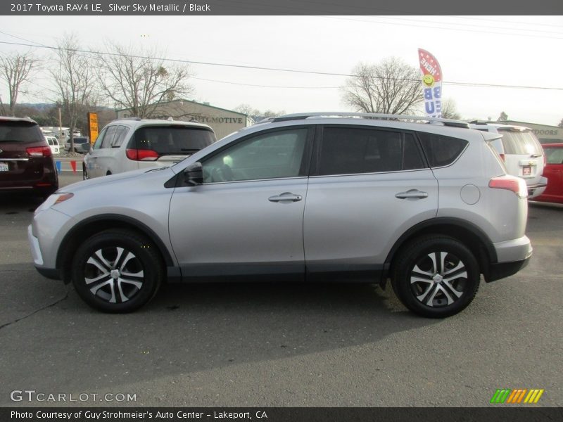 Silver Sky Metallic / Black 2017 Toyota RAV4 LE