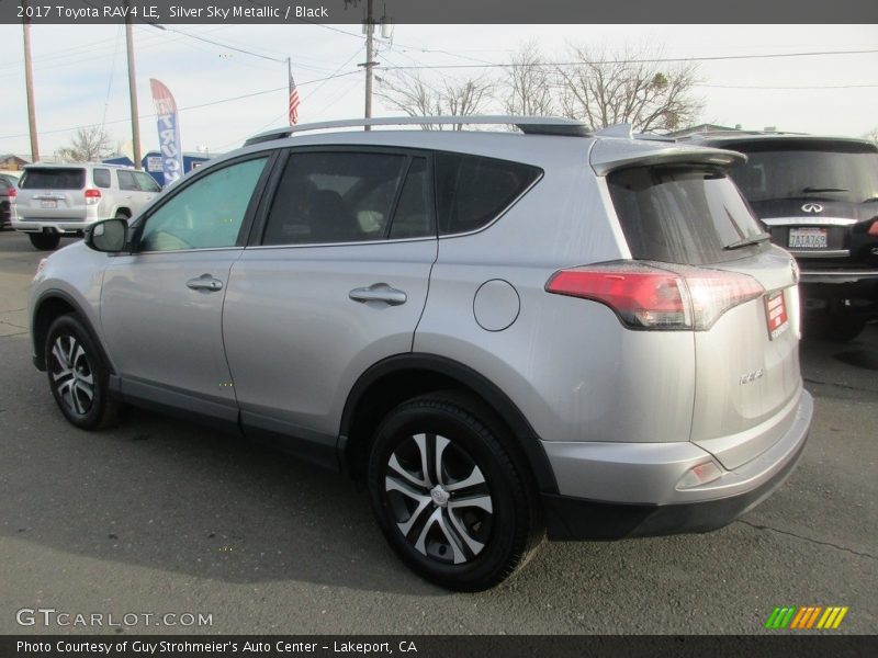 Silver Sky Metallic / Black 2017 Toyota RAV4 LE