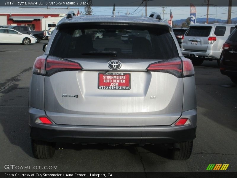 Silver Sky Metallic / Black 2017 Toyota RAV4 LE