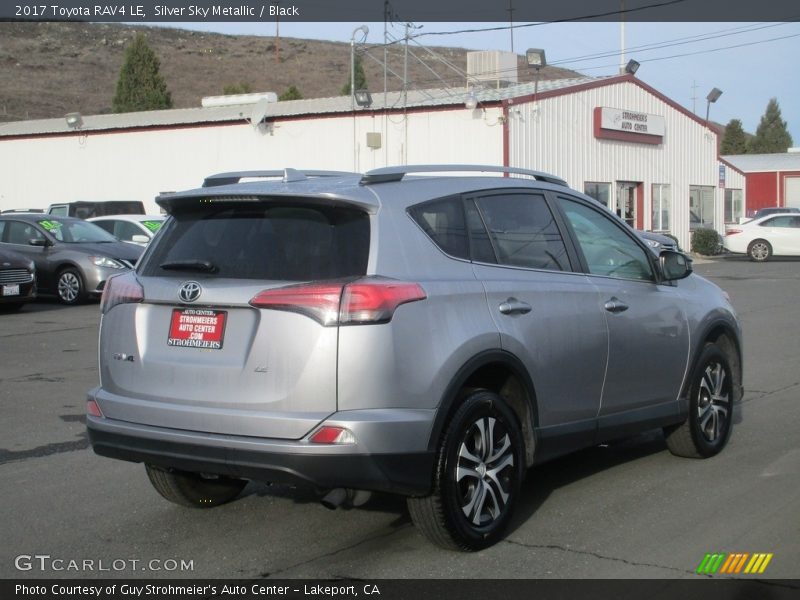 Silver Sky Metallic / Black 2017 Toyota RAV4 LE
