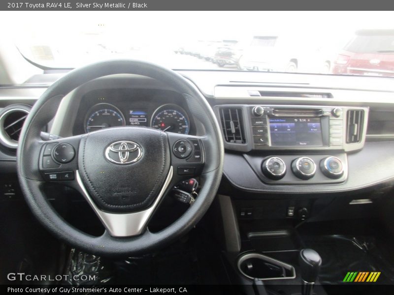 Silver Sky Metallic / Black 2017 Toyota RAV4 LE