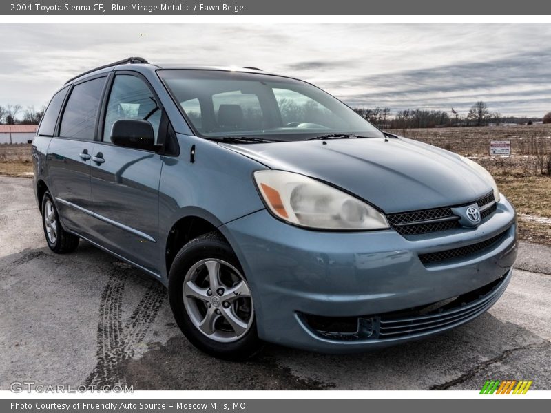 Blue Mirage Metallic / Fawn Beige 2004 Toyota Sienna CE