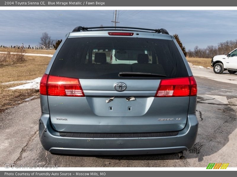Blue Mirage Metallic / Fawn Beige 2004 Toyota Sienna CE