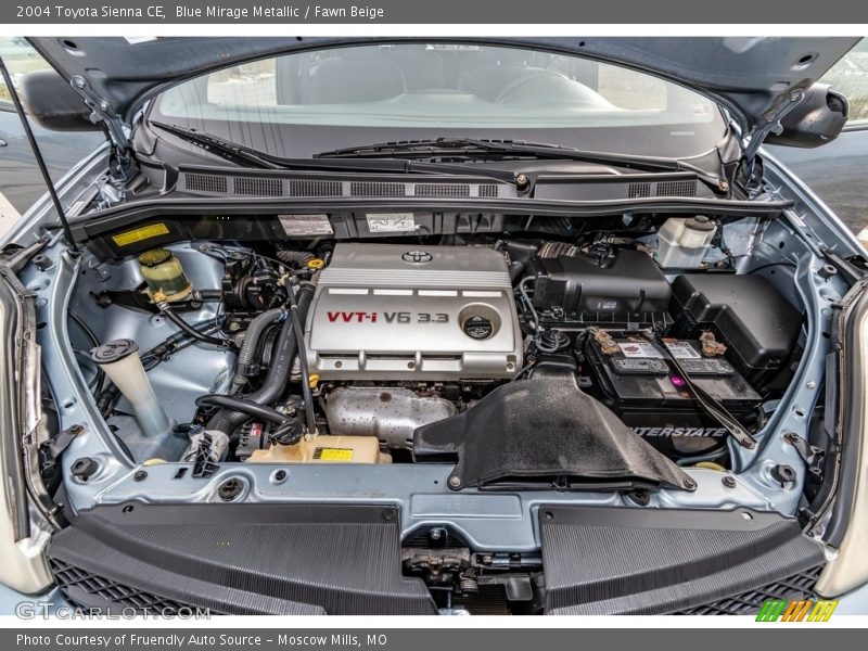 Blue Mirage Metallic / Fawn Beige 2004 Toyota Sienna CE